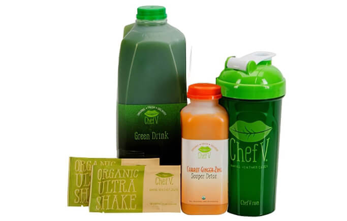 organic green blended juice